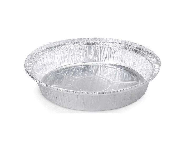 9" Round Aluminum Foil Pans (Pack of 25/50/100) for Roasting, Baking, Cooking, Freezing